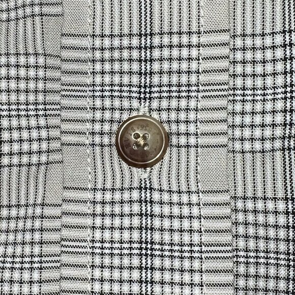 Orvis Shirt Mens‎ Size XL Casual Button Up Short Sleeve Checkered Black Grey - Picture 4 of 8